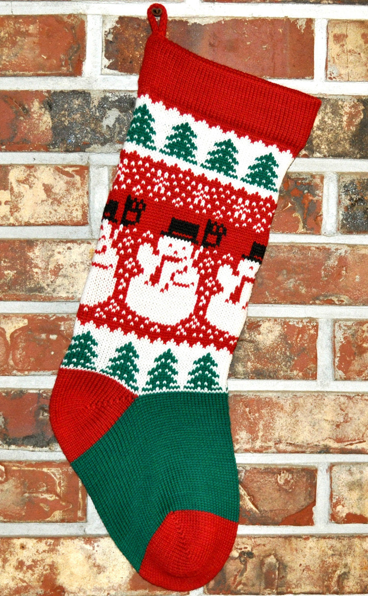 Snowman Christmas Stocking Kit – Knitting Closet